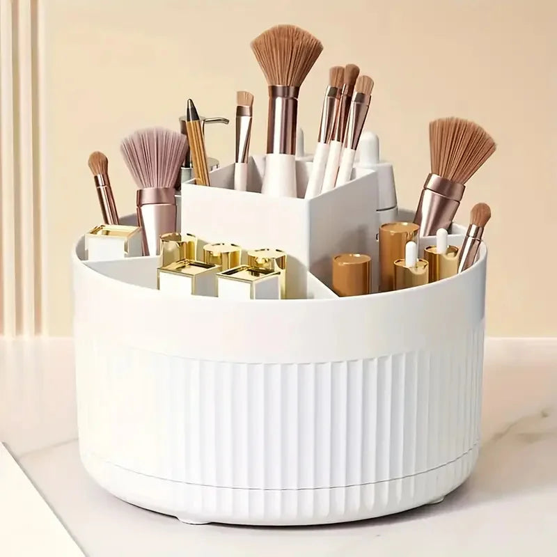 Makeup Organizer, 360 Rotating with 5 Compartments, 5.9"