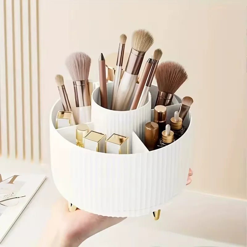 Makeup Organizer, 360 Rotating with 5 Compartments, 5.9"
