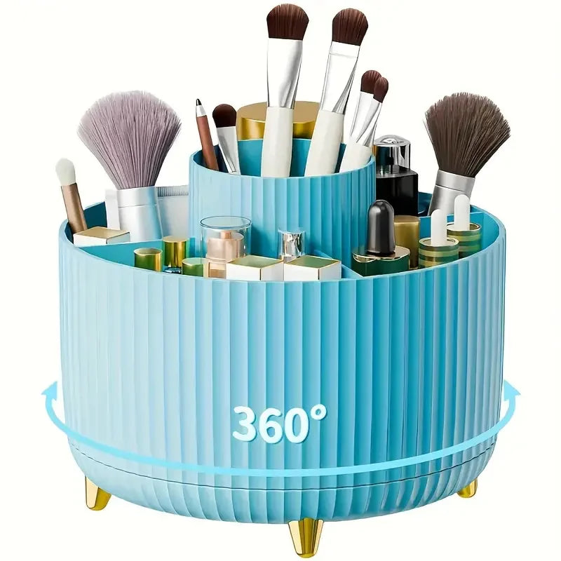 Makeup Organizer, 360 Rotating with 5 Compartments, 5.9"