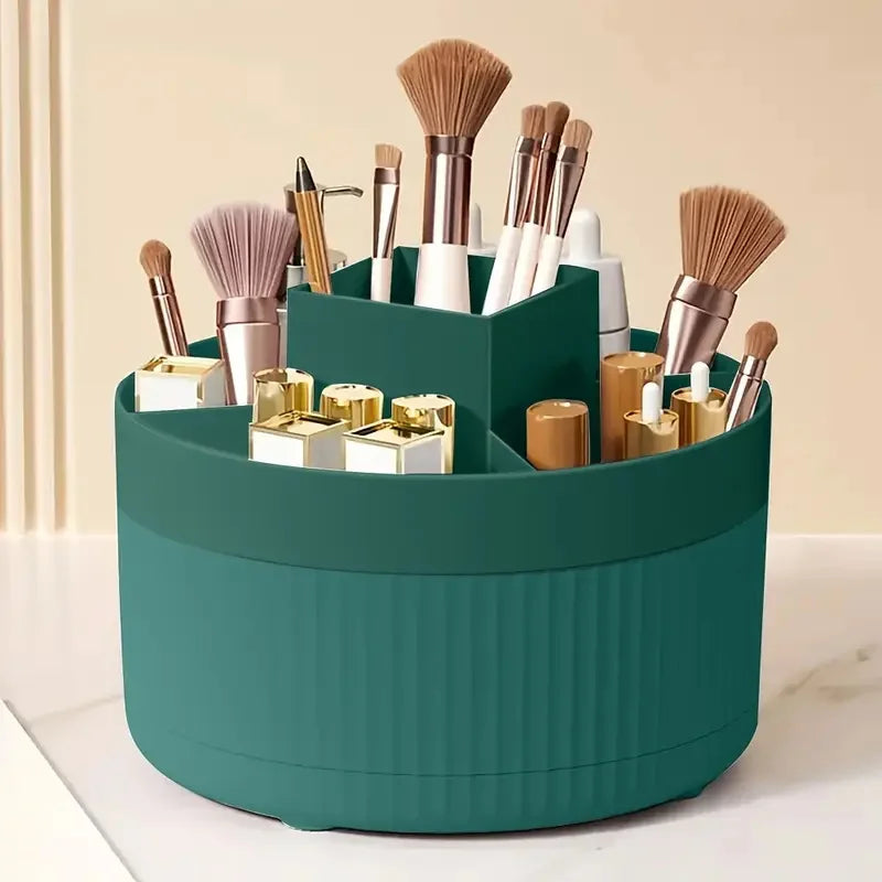 Makeup Organizer, 360 Rotating with 5 Compartments, 5.9"