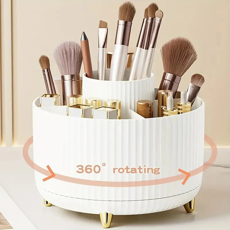Makeup Organizer, 360 Rotating with 5 Compartments, 5.9"