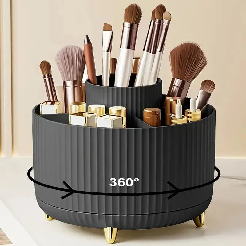 Makeup Organizer, 360 Rotating with 5 Compartments, 5.9"