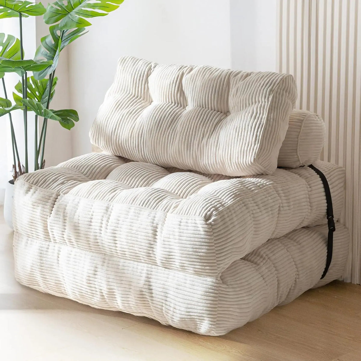 Folding Sofa Bed, Convertible Sleeper Chair with Pillow Foldable Matress, 33.5"x74.8"
