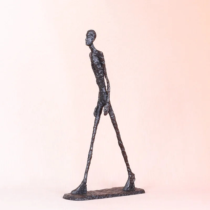 Abstract sculpture - Giacometti Sculpture Bronze Walking Man Statue Replica Famous