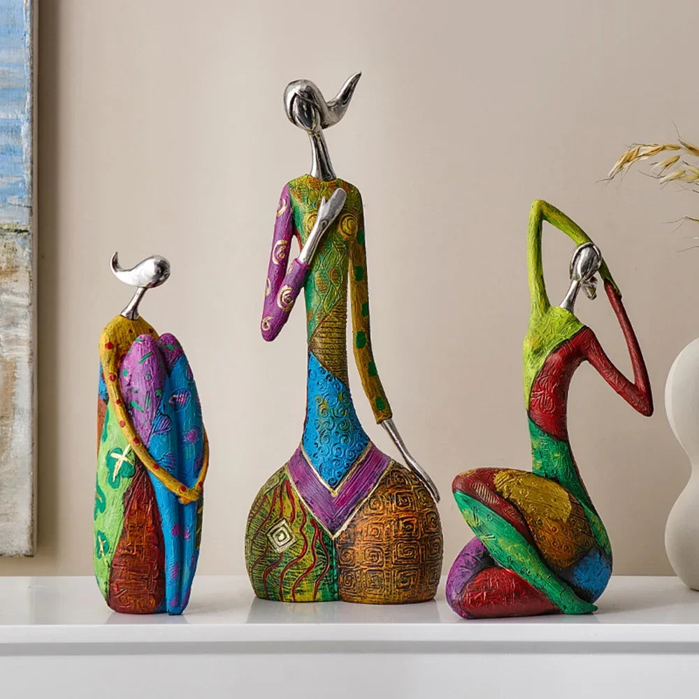 Abstract sculpture - Nordic Style Creative Abstract Home Decoration Figure Sculpture