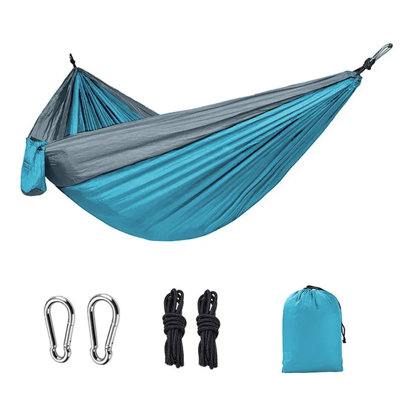 Single Camping Hammock, Parachute Nylon Hanging Bed