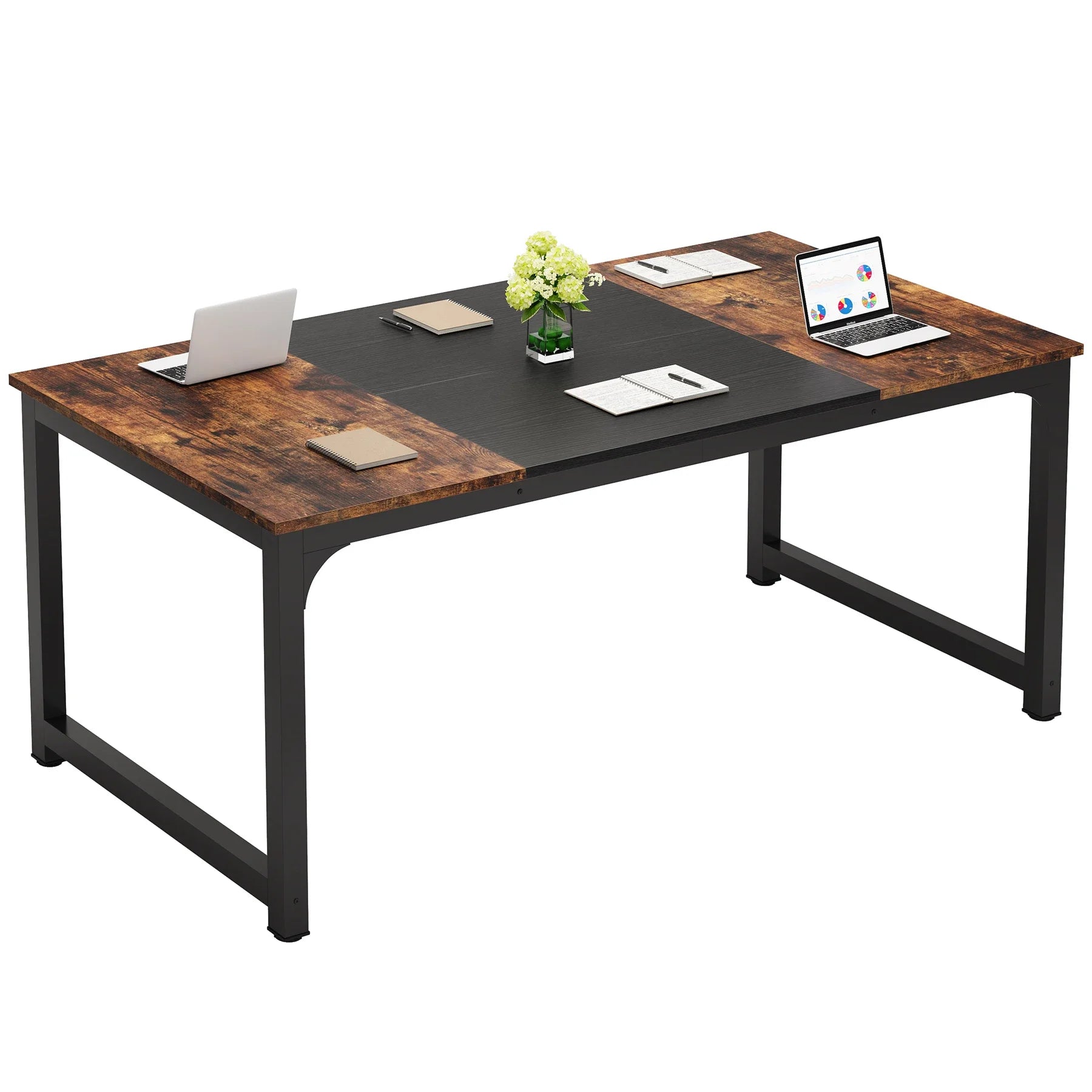 Large 70in Executive Computer Desk for Home Office — Modern Writing Workstation