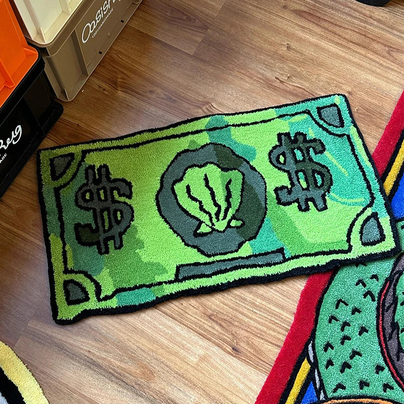 Funny doormat - Coin Pattern Carpet Spongebob Bedroom Living Room Side Rug Entry Door