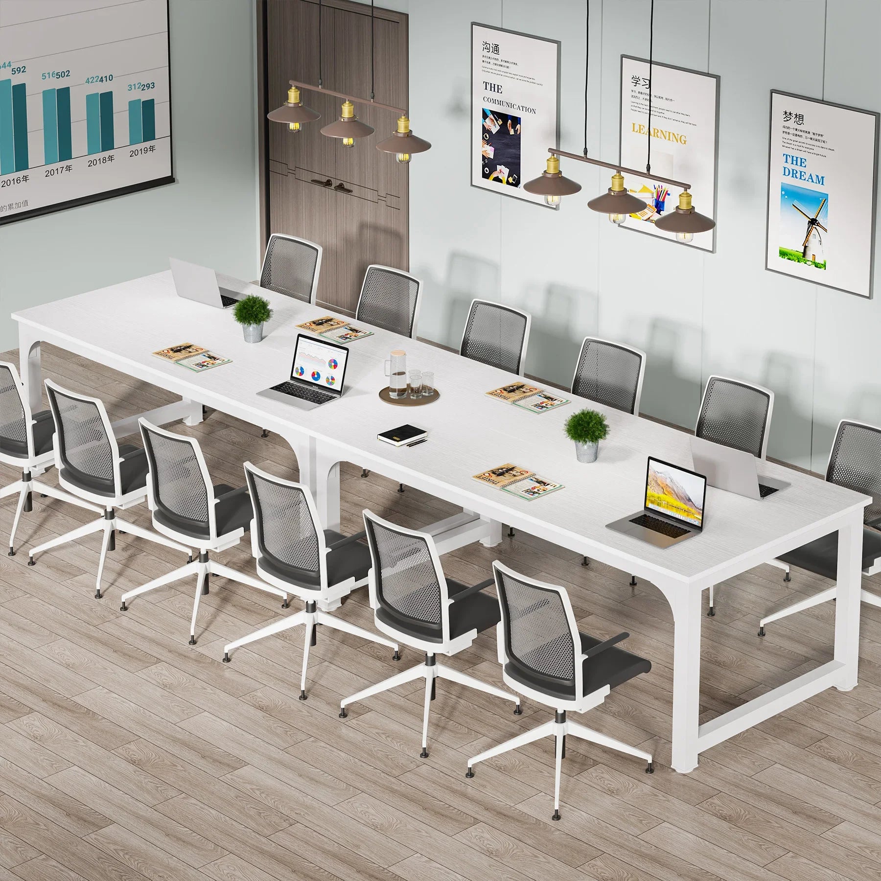 Large 70in Executive Computer Desk for Home Office — Modern Writing Workstation