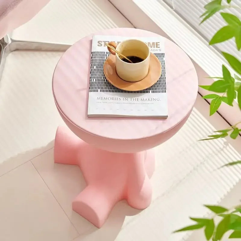 C shaped side table - Light Luxury Cartoon Sofa Edge Table Creative Flat Head Coffee