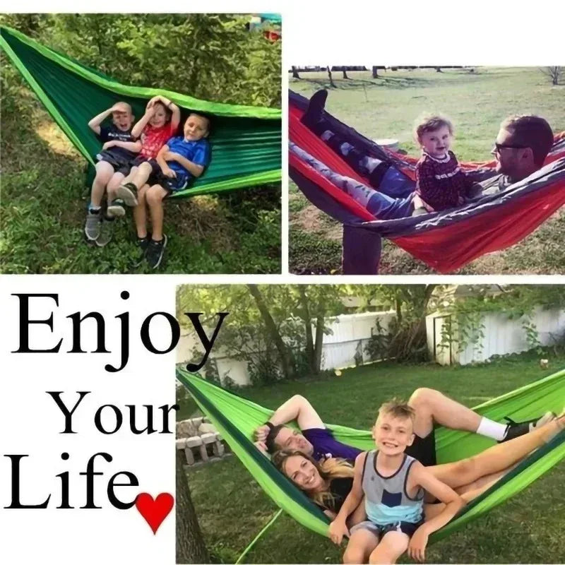 Single Camping Hammock, Parachute Nylon Hanging Bed