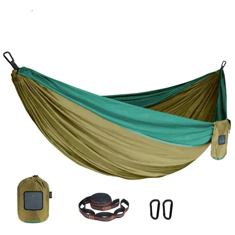 Single Camping Hammock, Parachute Nylon Hanging Bed