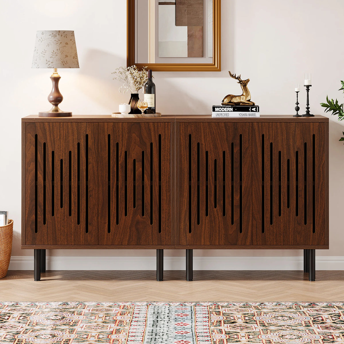 Sideboard Cabinet Set of 2, view 15
