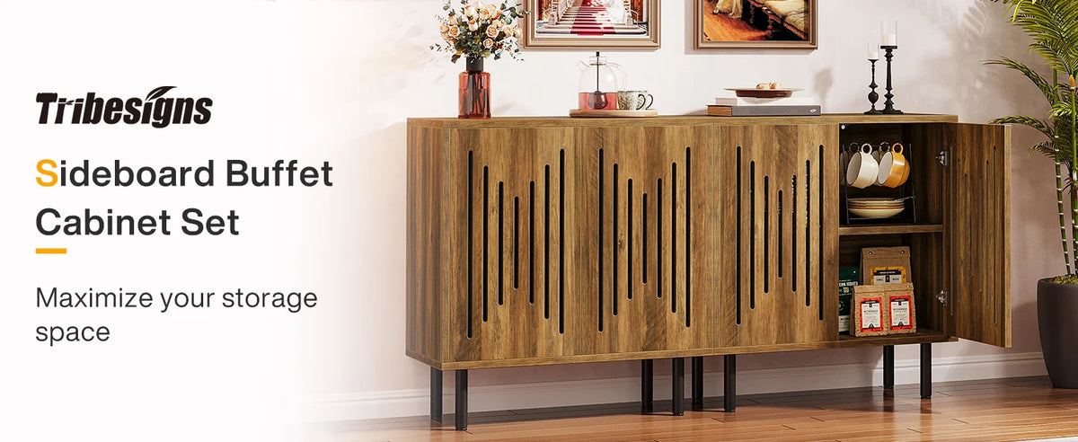 Sideboard Cabinet Set of 2, view 19