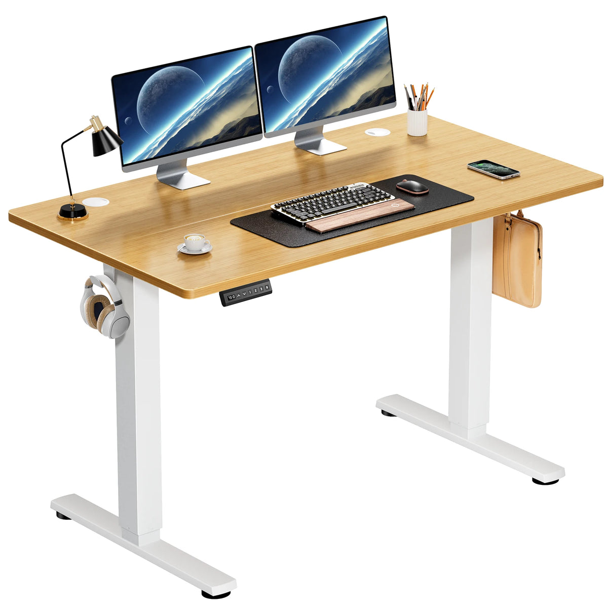 Computer desk - Electric Standing Desk Height Adjustable 40x24 Inch Stand Up Sit Stand