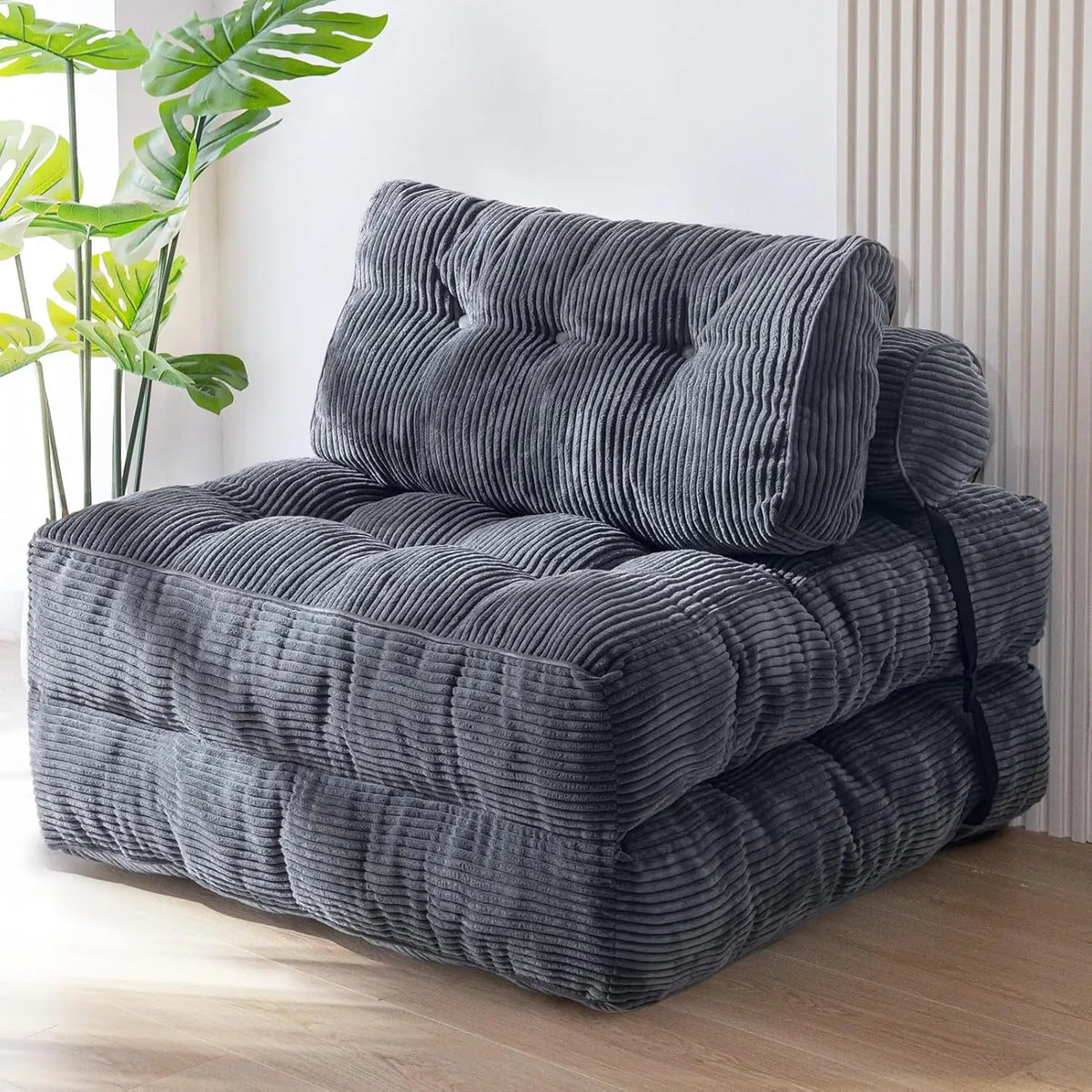 Folding Sofa Bed, Convertible Sleeper Chair with Pillow Foldable Matress, 33.5"x74.8"