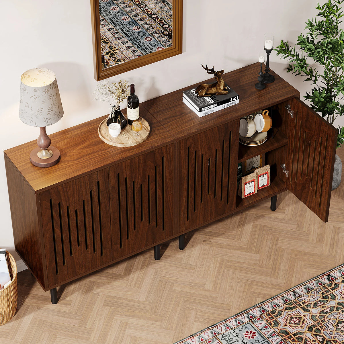 Sideboard Cabinet Set of 2, view 14