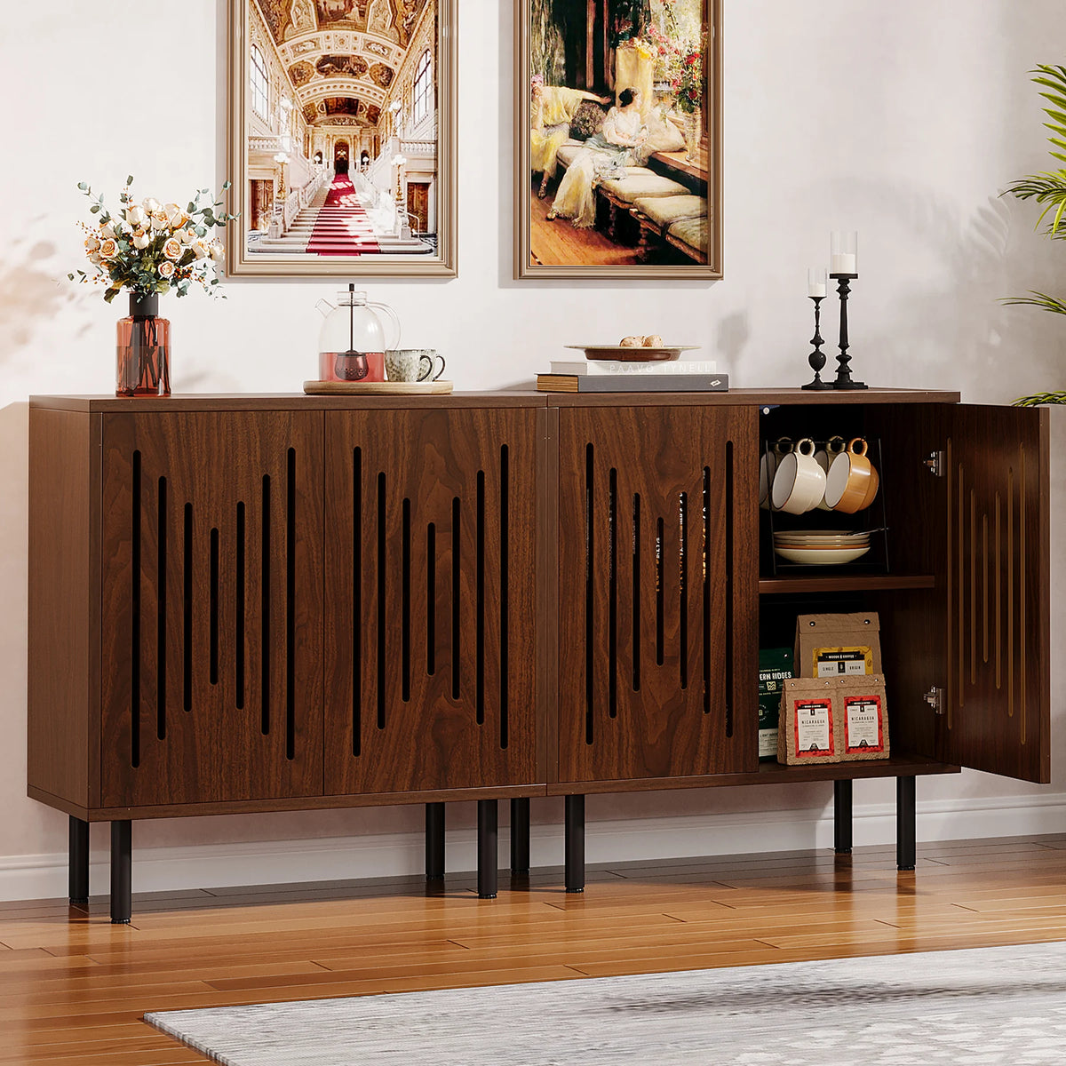 Sideboard Cabinet Set of 2, view 6