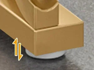 Faux Marble Dining Table with Gold Base for 4-6 People — 63"