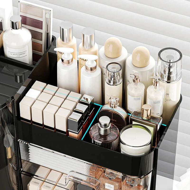 Makeup Organizer, Dustproof Drawer Storage Box for Skincare