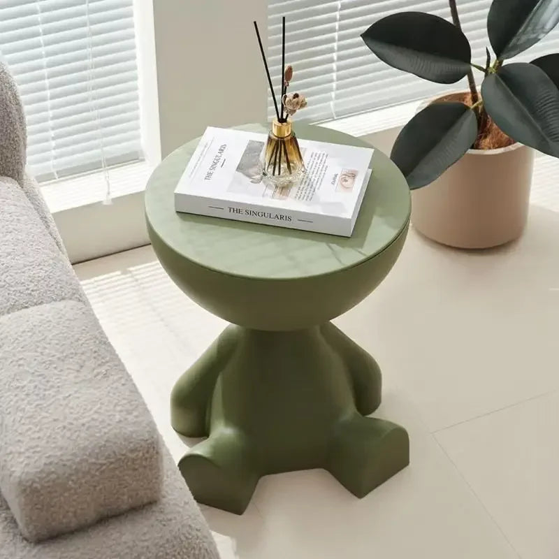 C shaped side table - Light Luxury Cartoon Sofa Edge Table Creative Flat Head Coffee