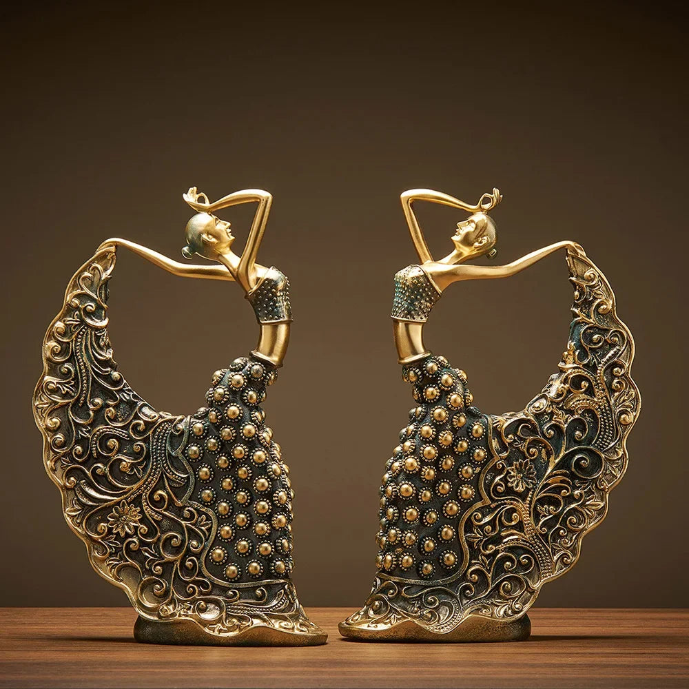 Abstract sculpture - Peacock Dancer Model Luxury Atmosphere Decoration Home Living