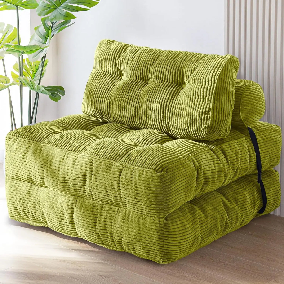 Folding Sofa Bed, Convertible Sleeper Chair with Pillow Foldable Matress, 33.5"x74.8"