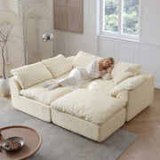 Modern Modular Sectional Sofa Cloud Couch Oversized Deep Seat Comfy Sofa, 108.3" x 68.9" x 27.6"