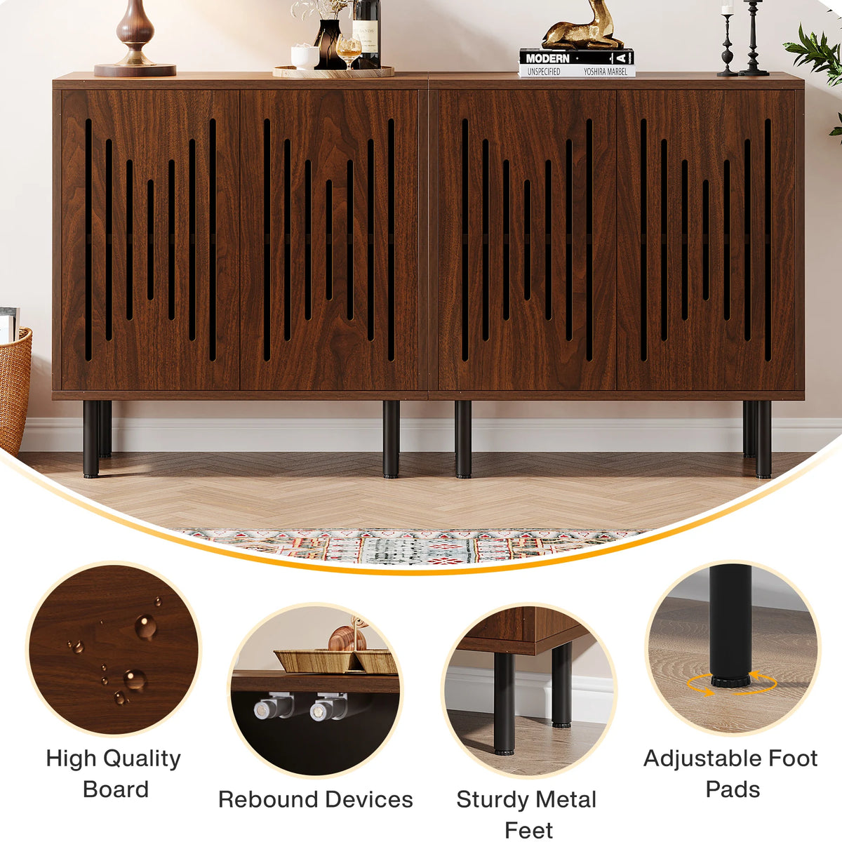 Sideboard Cabinet Set of 2, view 5
