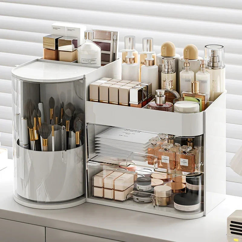 Makeup Organizer, Dustproof Drawer Storage Box for Skincare