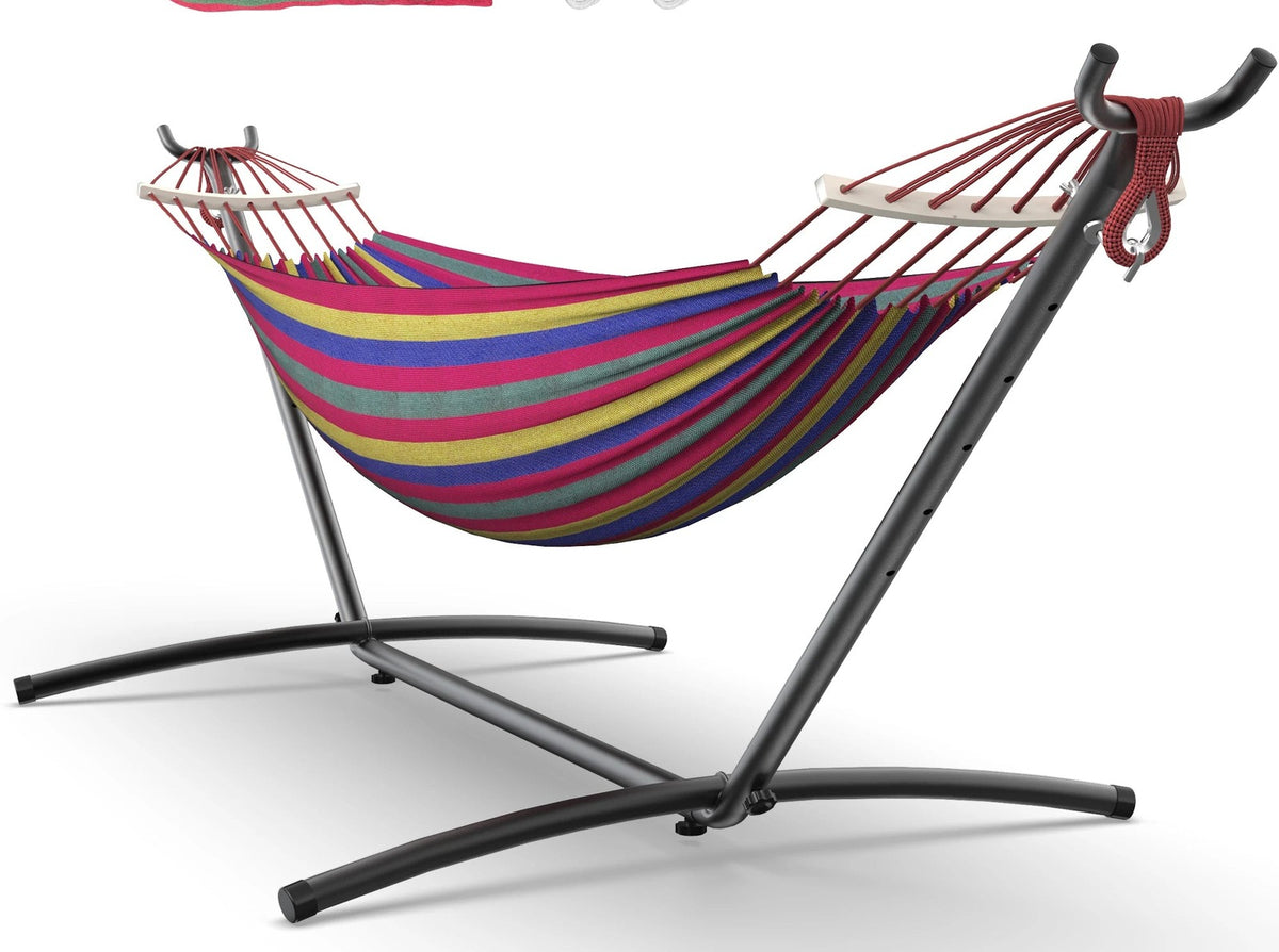 Camping hammock - Adjustable Stand Hammock - 600lb Capacity Stylish Hammock Bed