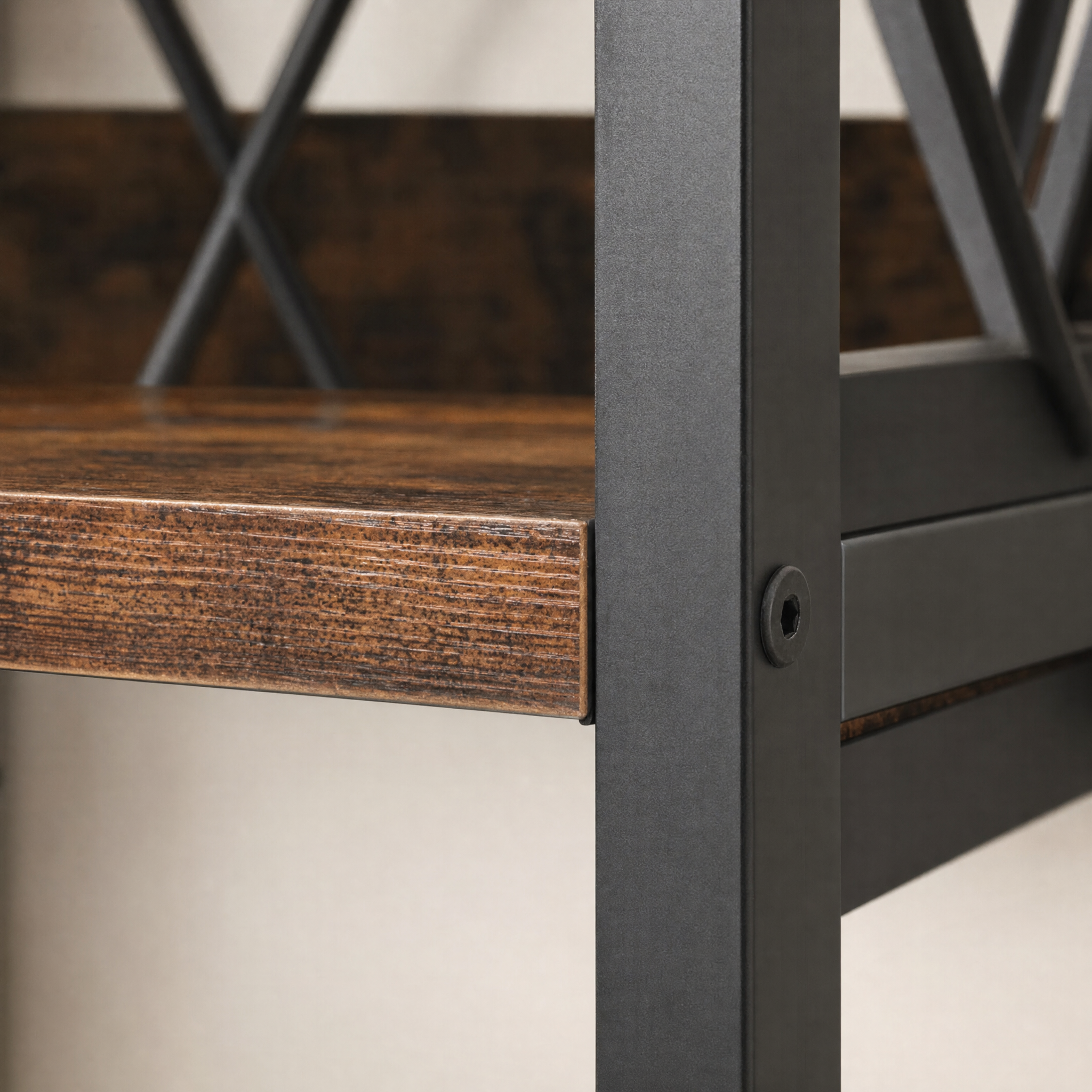 Industrial Narrow Bookshelf with 7 Tiers for Small Spaces — 78.7in Tall