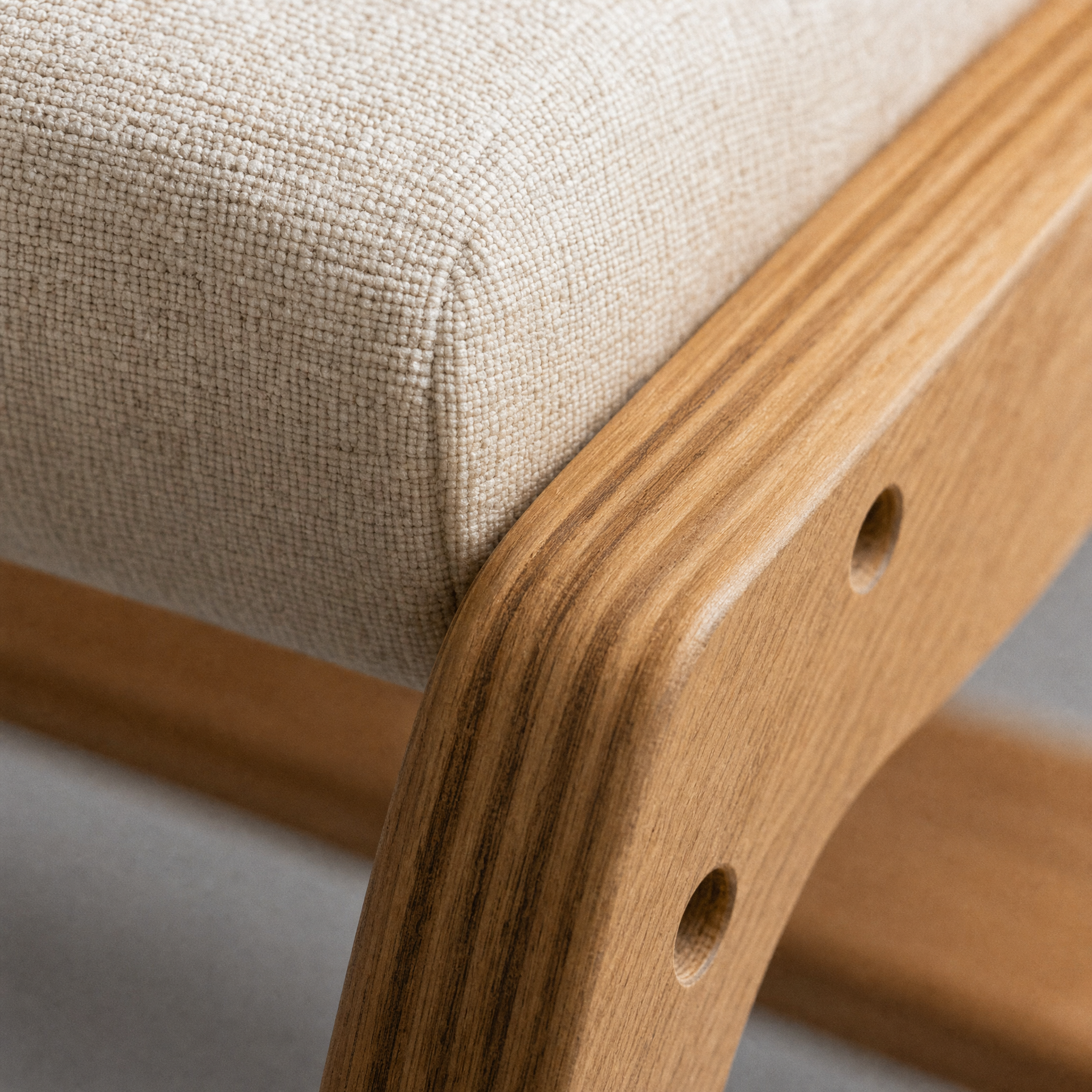 Bentwood Ergonomic Kneeling Chair with Rocking Base for Home Office — Natural Oak