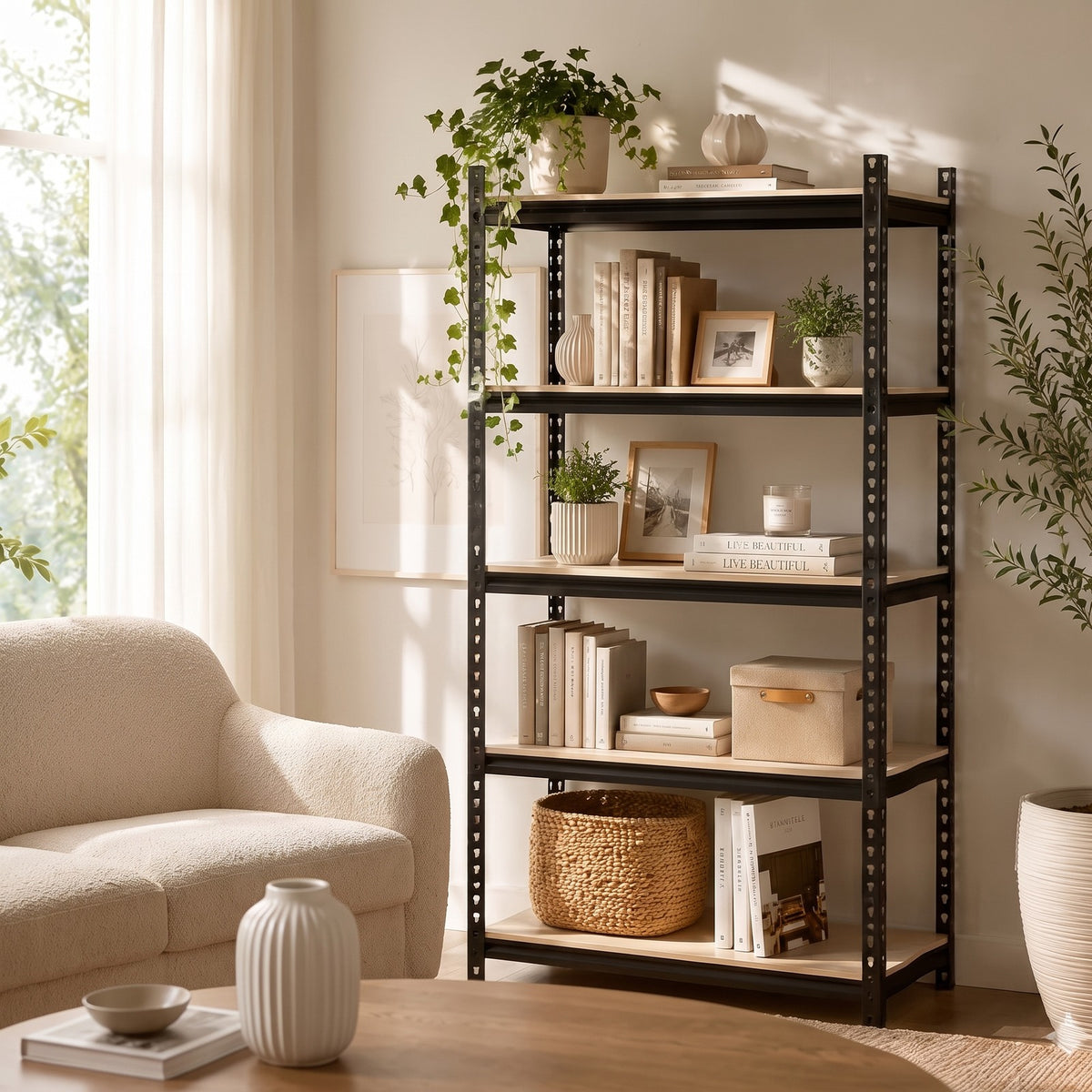 Storage rack - 5-Tier Garage Shelving Heavy Duty Adjustable Metal Storage Rack